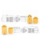 MT60 PLUG de Bateria (macho y hembra)