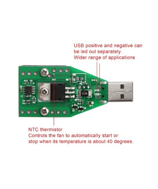 Descargador de corriente 3.7V a 13V 15W