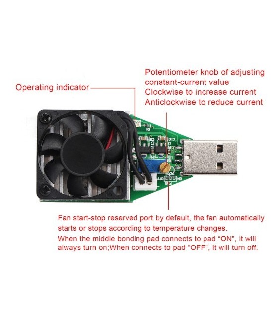 Descargador de corriente 3.7V a 13V 15W