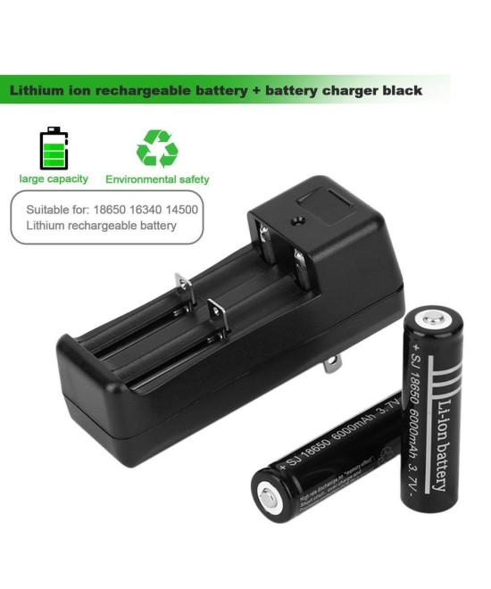 Cargador de baterias de li-Ion 18650, 16340, 14500 de 3.7V