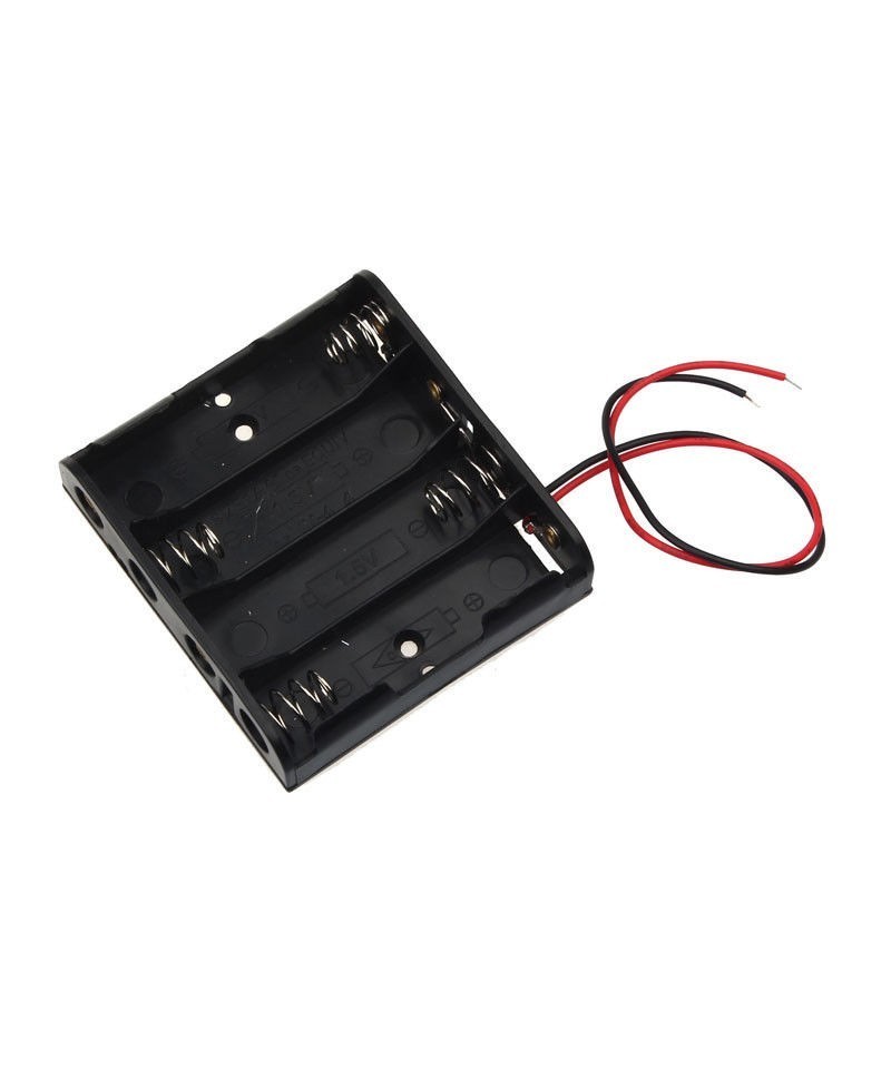 Contenedor de 4 baterias AA