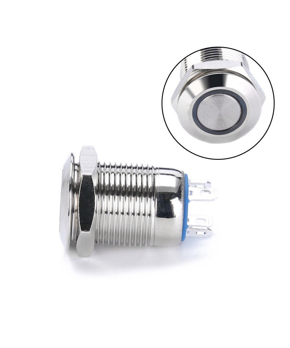 Pulsador con enclavamiento y Luz (NO)