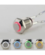 Pulsador con enclavamiento y Luz (NO)