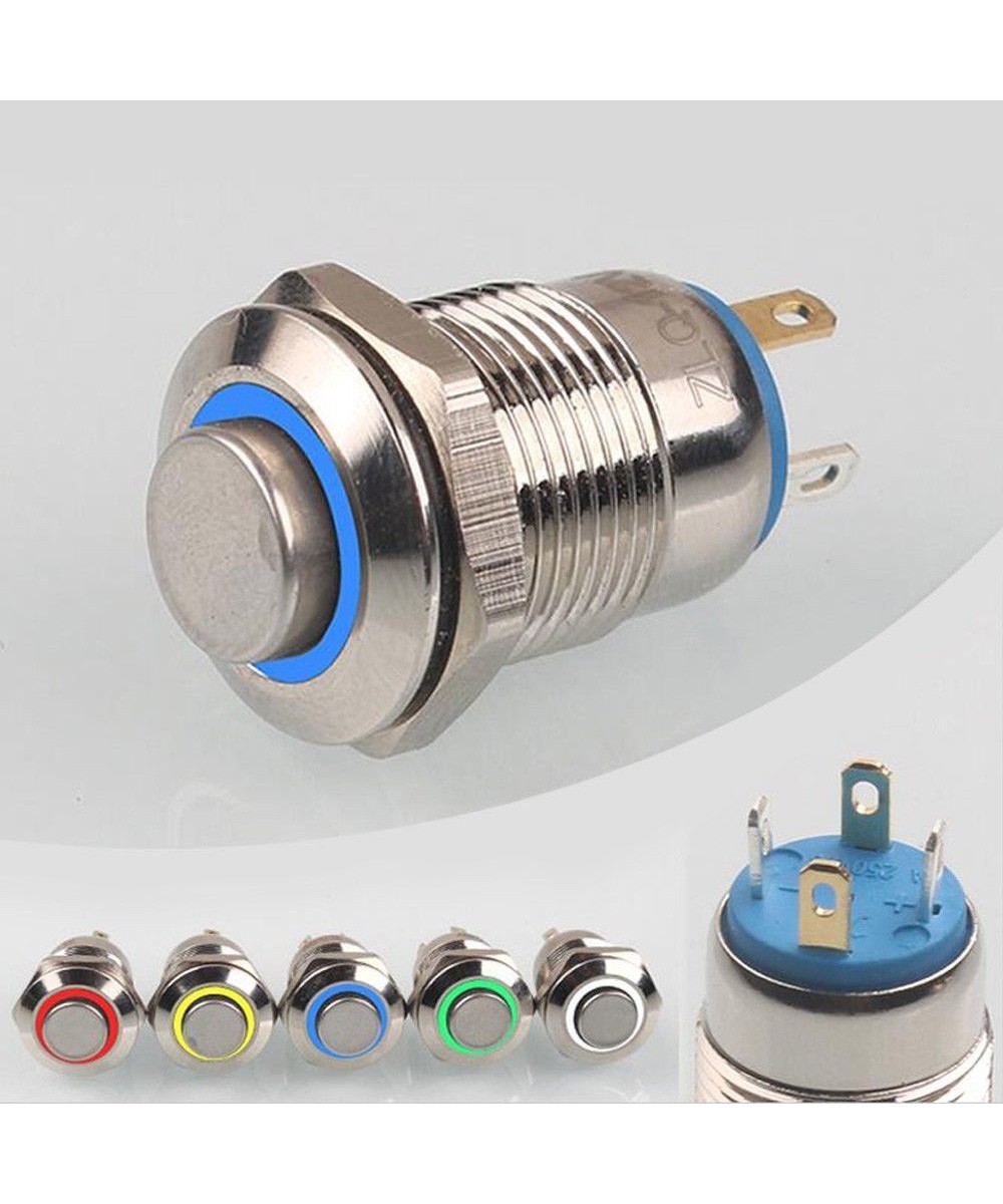 Pulsador con enclavamiento y Luz (NO)