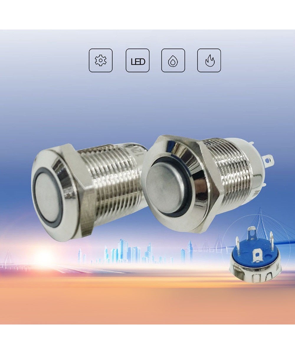 Pulsador con enclavamiento y Luz (NO)