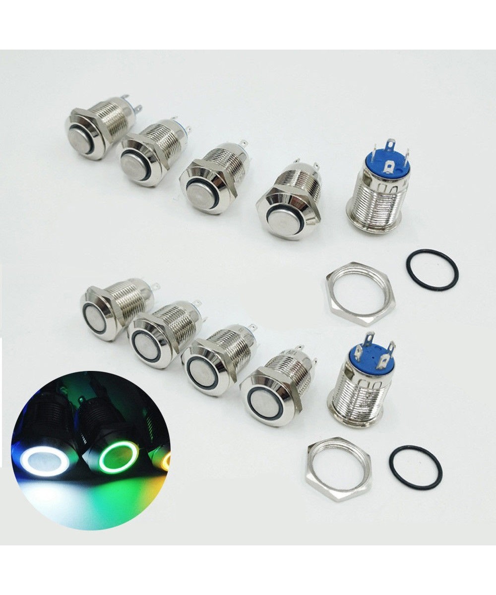 Pulsador con enclavamiento y Luz (NO)