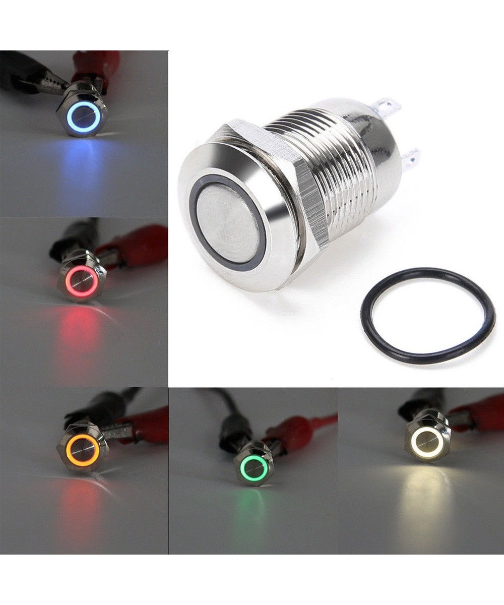 Pulsador con enclavamiento y Luz (NO)