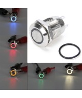 Pulsador con enclavamiento y Luz (NO)