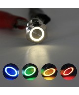 Pulsador con enclavamiento y Luz (NO)