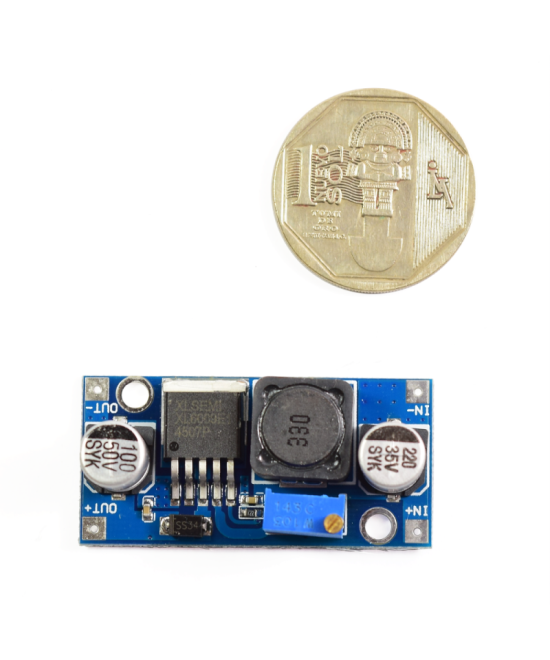 Estabilizador / regulador ascendente de voltaje DC-DC XL6009 5-35V 2A