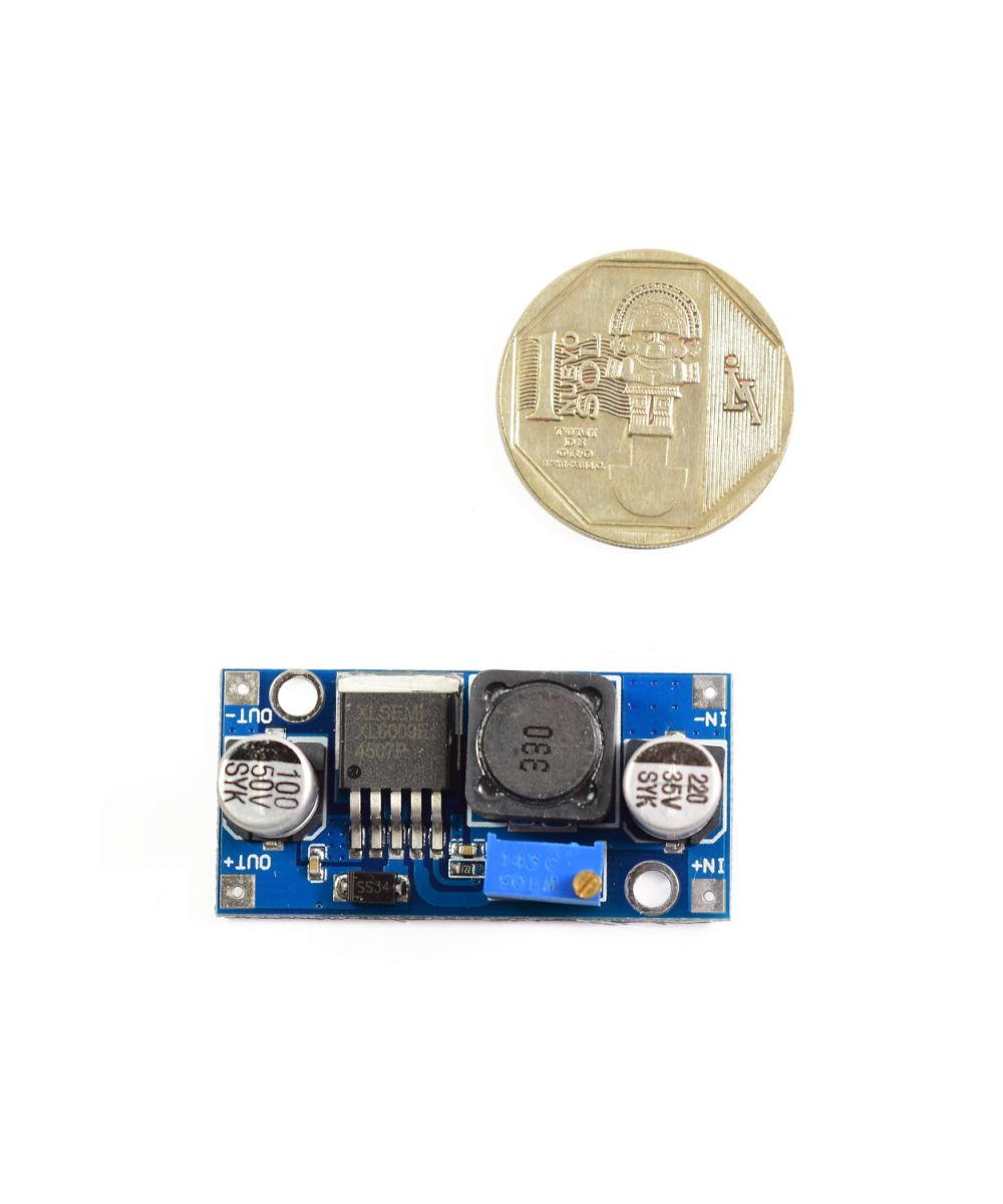 Estabilizador / regulador ascendente de voltaje DC-DC XL6009 5-35V 2A