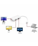 Convertidor de video 3 en 1 de mini Display a HDMI/ VGA/ DVI