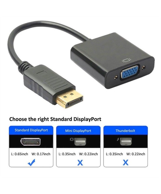 Convertidor de vídeo de Display Port a VGA