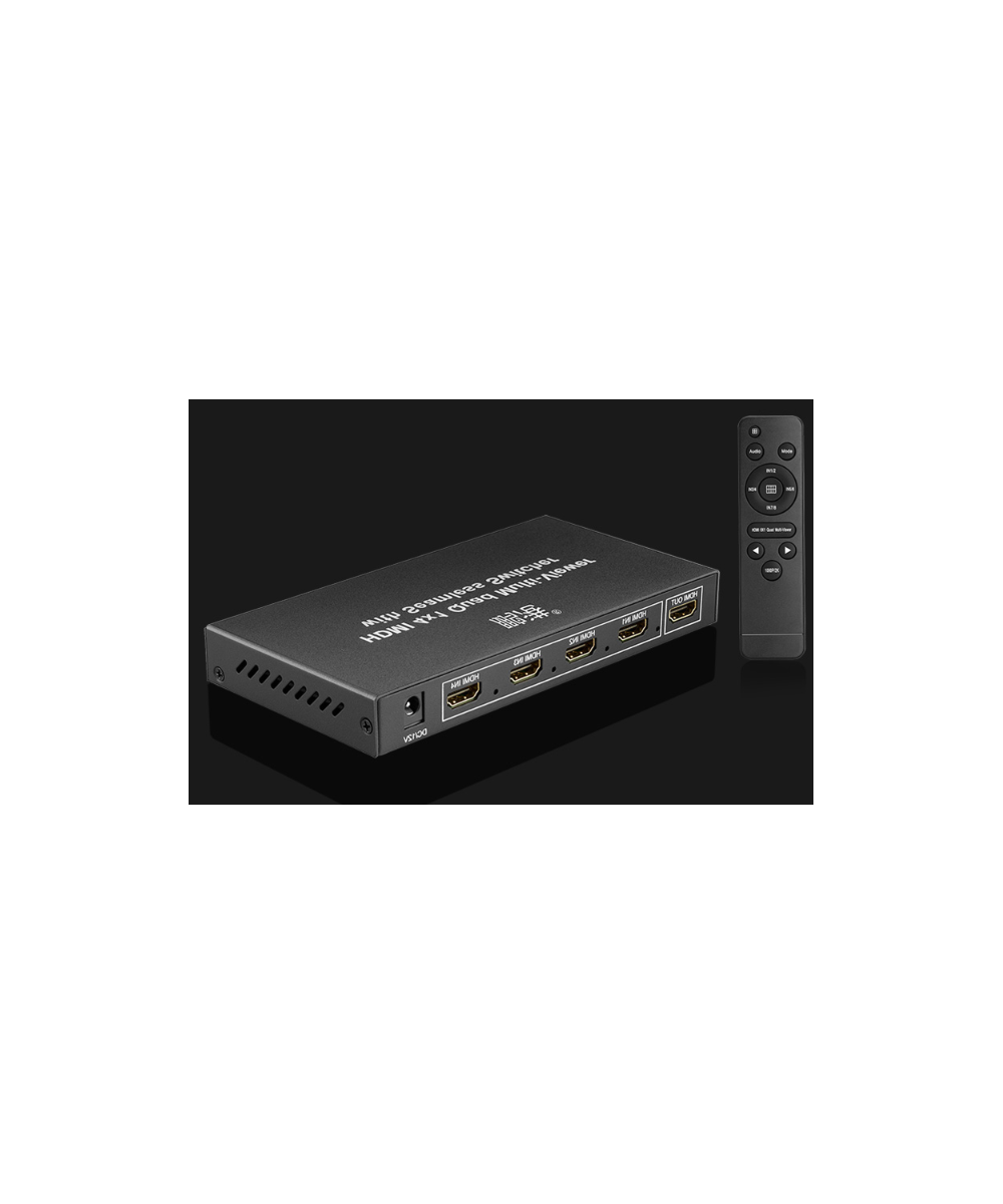 Separador Multipantalla de 4 entradas a 1 salida HDMI