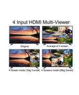 Separador Multipantalla de 4 entradas a 1 salida HDMI