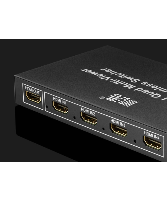 Separador Multipantalla de 4 entradas a 1 salida HDMI