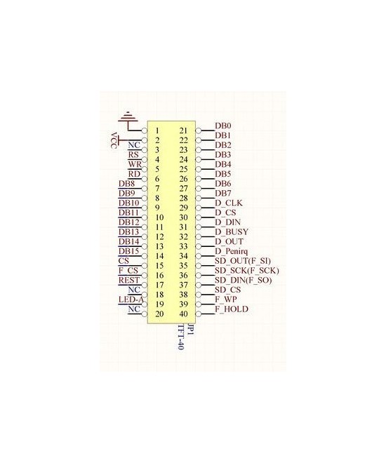 Shield de pantalla TFT 3.2 touch para arduino mega
