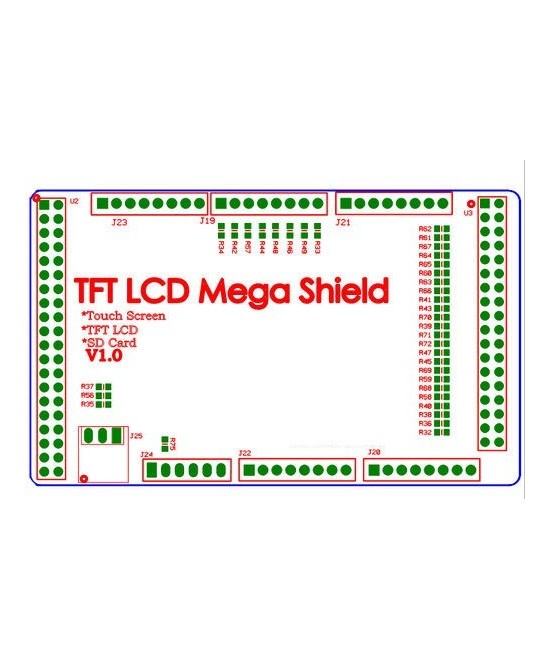 Shield de pantalla TFT 3.2 touch para arduino mega