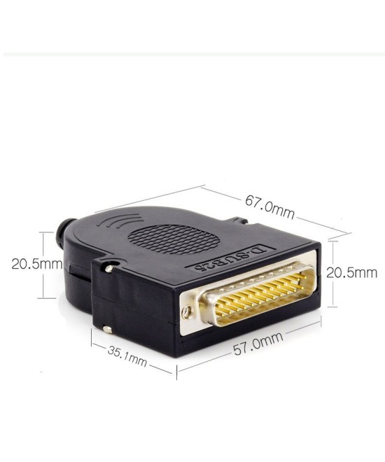 Conector macho DB25 con tornillos