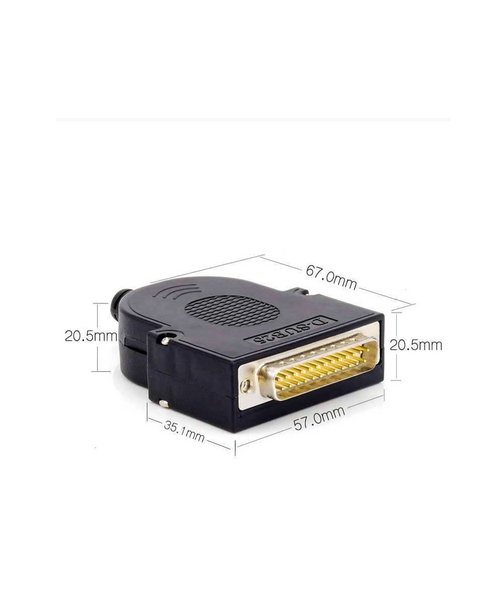 Conector macho DB25 con tornillos