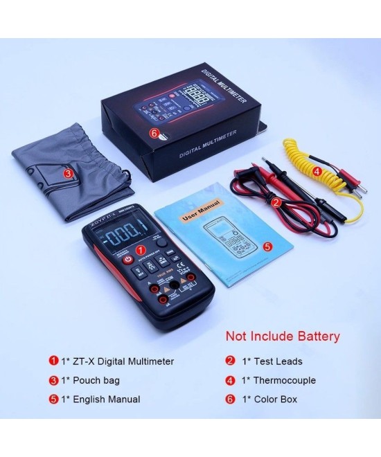 Multimetro autorango, frecuenciometro ZOYI ZT-X