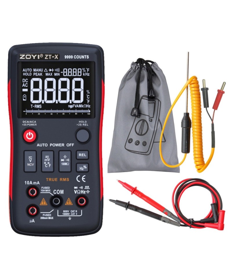 Multimetro autorango, frecuenciometro ZOYI ZT-X