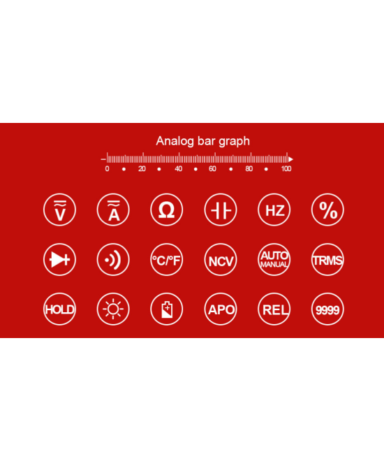 Multimetro autorango, frecuenciometro ZOYI ZT-X