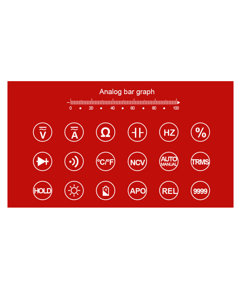 Multimetro autorango, frecuenciometro ZOYI ZT-X