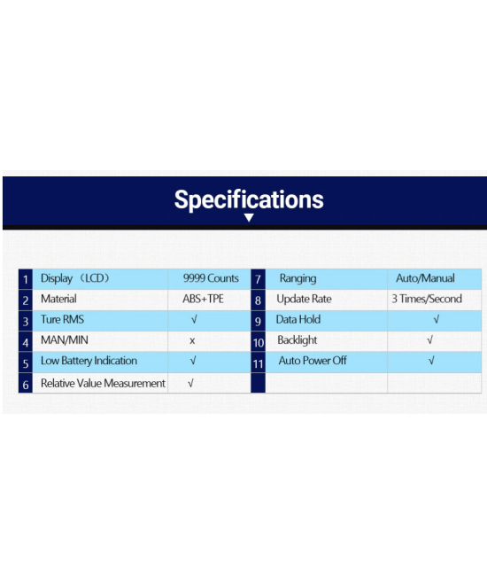 Multimetro autorango, frecuenciometro ZOYI ZT-X