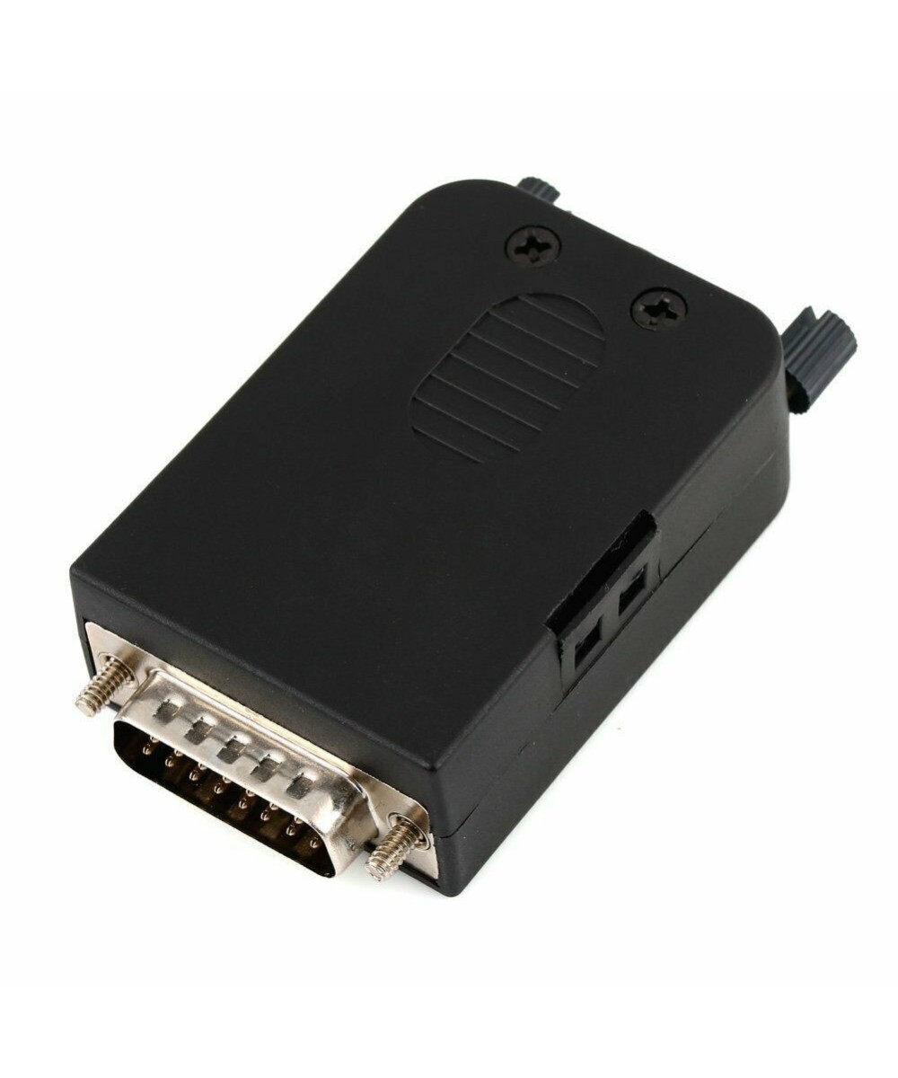 Conector macho DB15 con tornillos