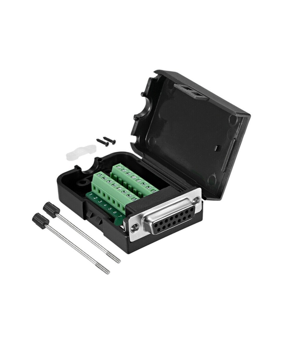 Conector hembra DB15 con tornillos