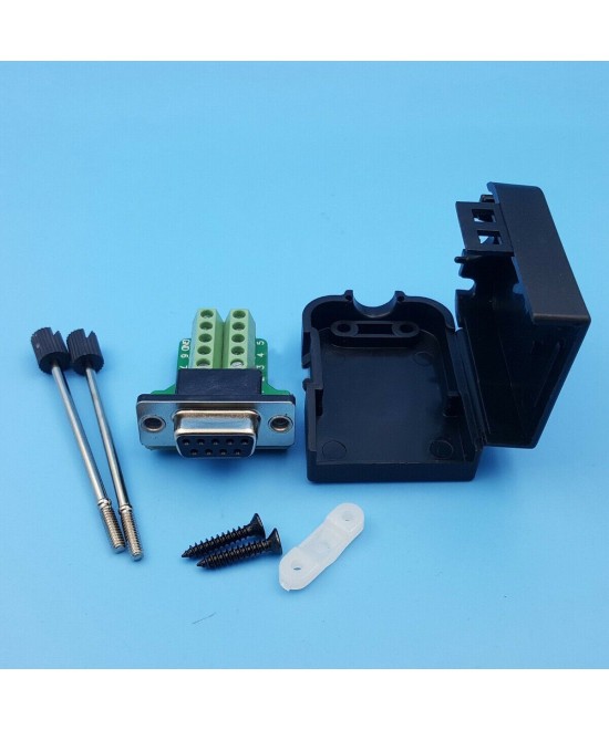 Conector DB9 hembra con tornillos