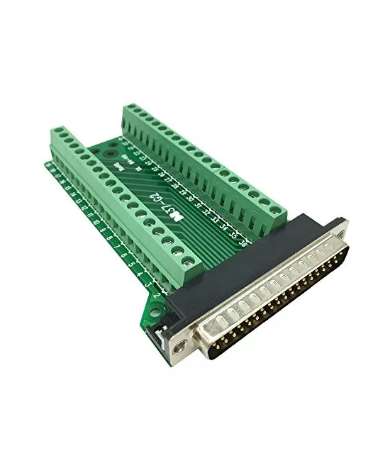 Conector DB37 macho con tornillos