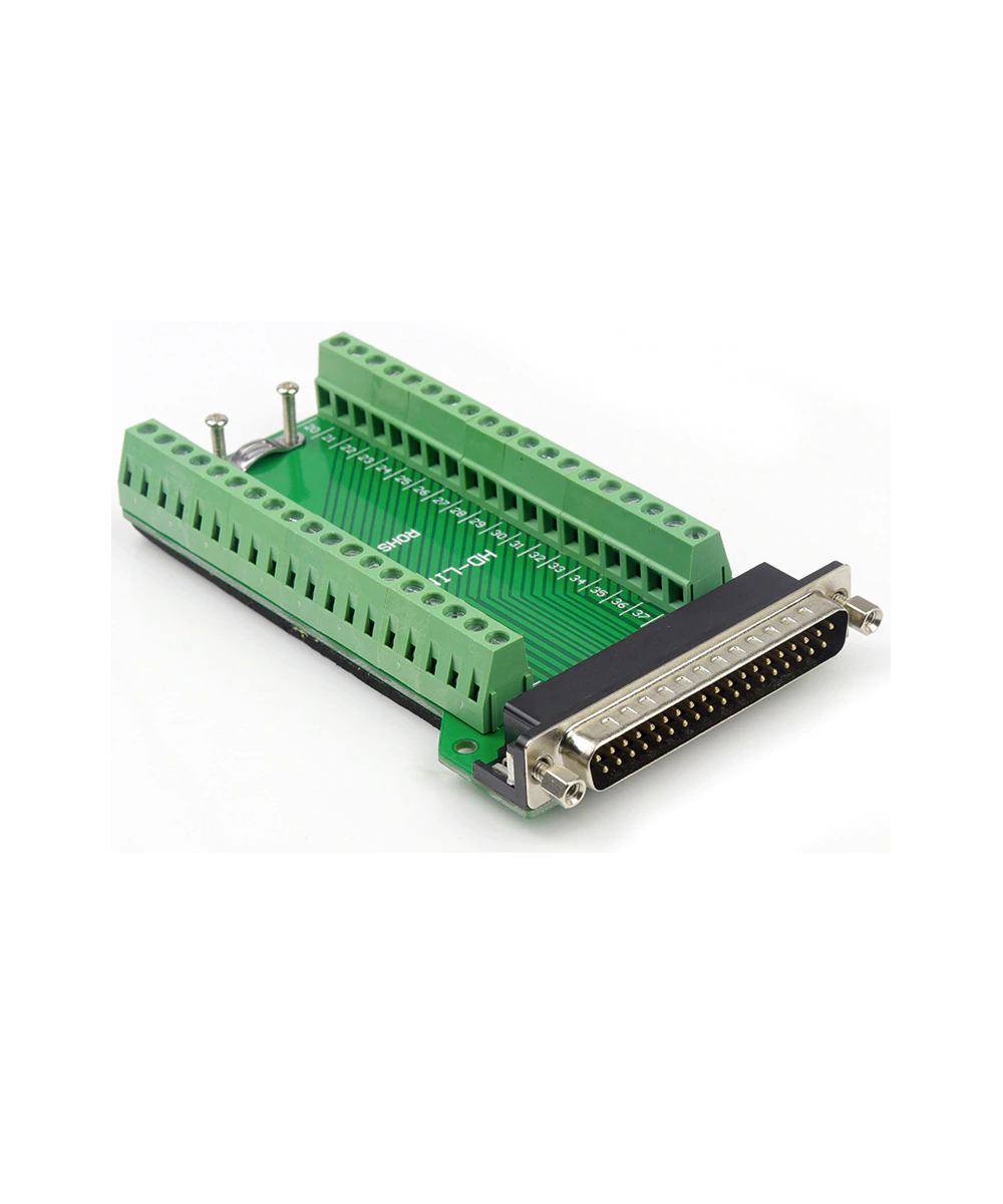 Conector DB37 macho con tornillos