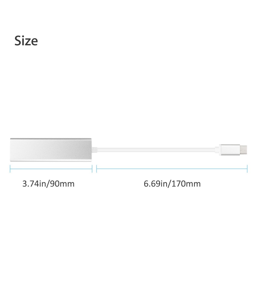 Adaptador de RED y HUB USB 3.0 de USB-C a RJ45 10/100M