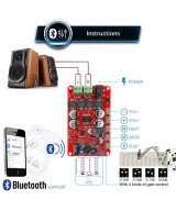 Tarjeta amplificador de audio bluetooth TDA7492P 50W X2