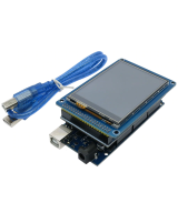 Tarjeta de Desarrollo Mega 2560 R3, Shield y Pantalla Touch 3.2 Pulgadas (Kit)