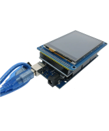 Tarjeta de Desarrollo Mega 2560 R3, Shield y Pantalla Touch 3.2 Pulgadas (Kit)