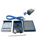 Tarjeta de Desarrollo Mega 2560 R3, Shield y Pantalla Touch 3.2 Pulgadas (Kit)