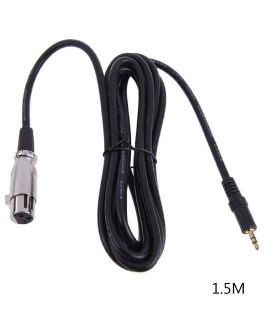 Cable XLR hembra a 3.5mm macho 1.5M