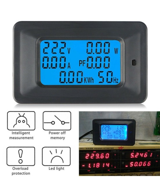 Monitor de energia AC 110V/220V 100A monofasico