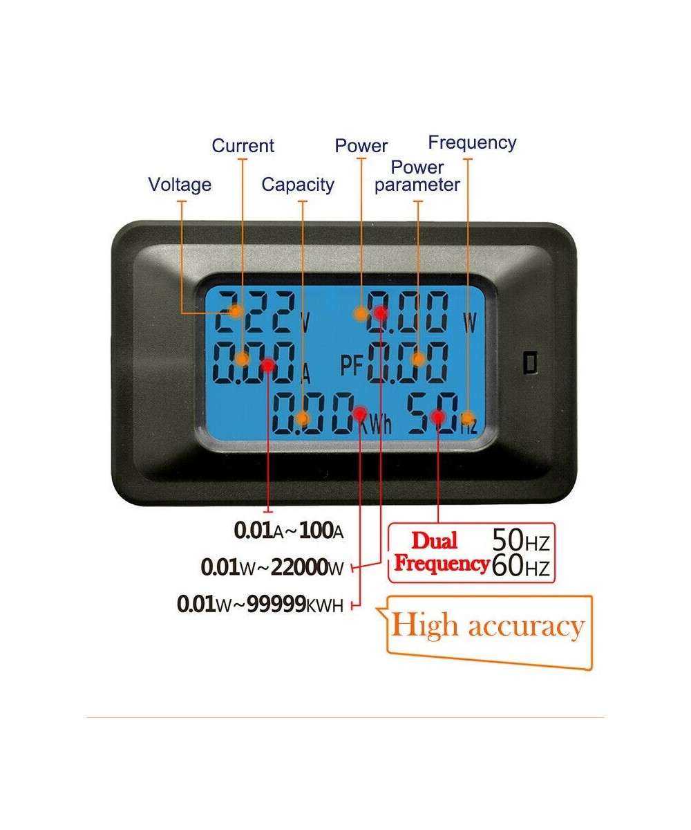 Monitor de energia AC 110V/220V 100A monofasico