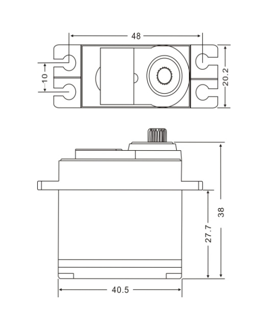 Servomotor JX 6221MG 180 grados 20Kg