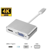 Adaptador USB-C a HDMI/ VGA
