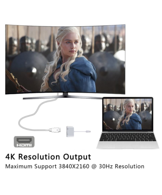 Adaptador USB-C a HDMI/ VGA