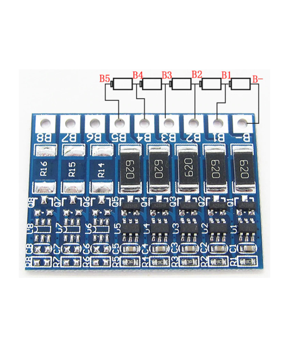 Cargador de bateria de litio BMS 5S 21V 18650