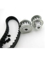 Kit de 2 Poleas dentadas con banda para motor Paso a Paso de 5mm, 6mm y 8mm