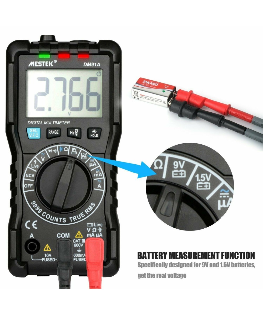 Multimetro digital autorango Mestek DM91A