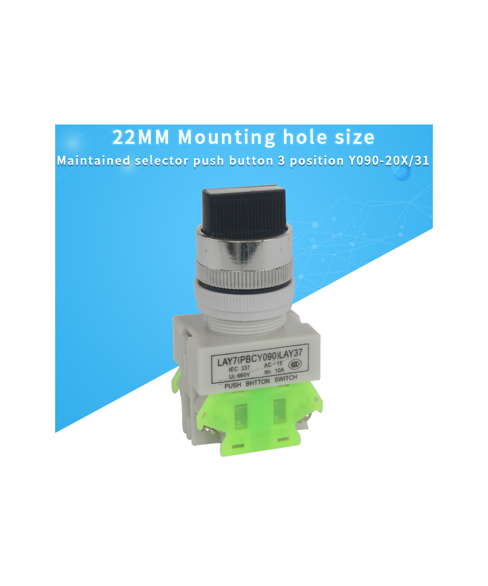 Interruptor rotatorio de tres posiciones