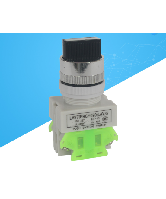 Interruptor rotatorio de tres posiciones